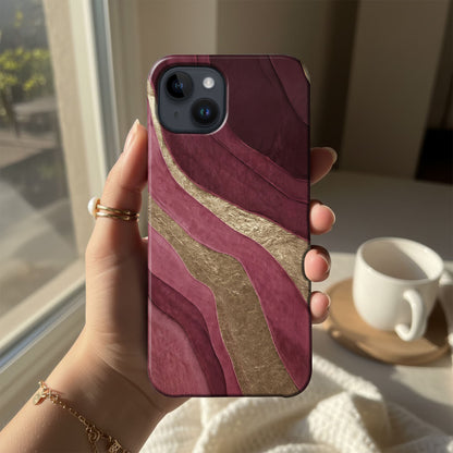 Wine Gold Waves