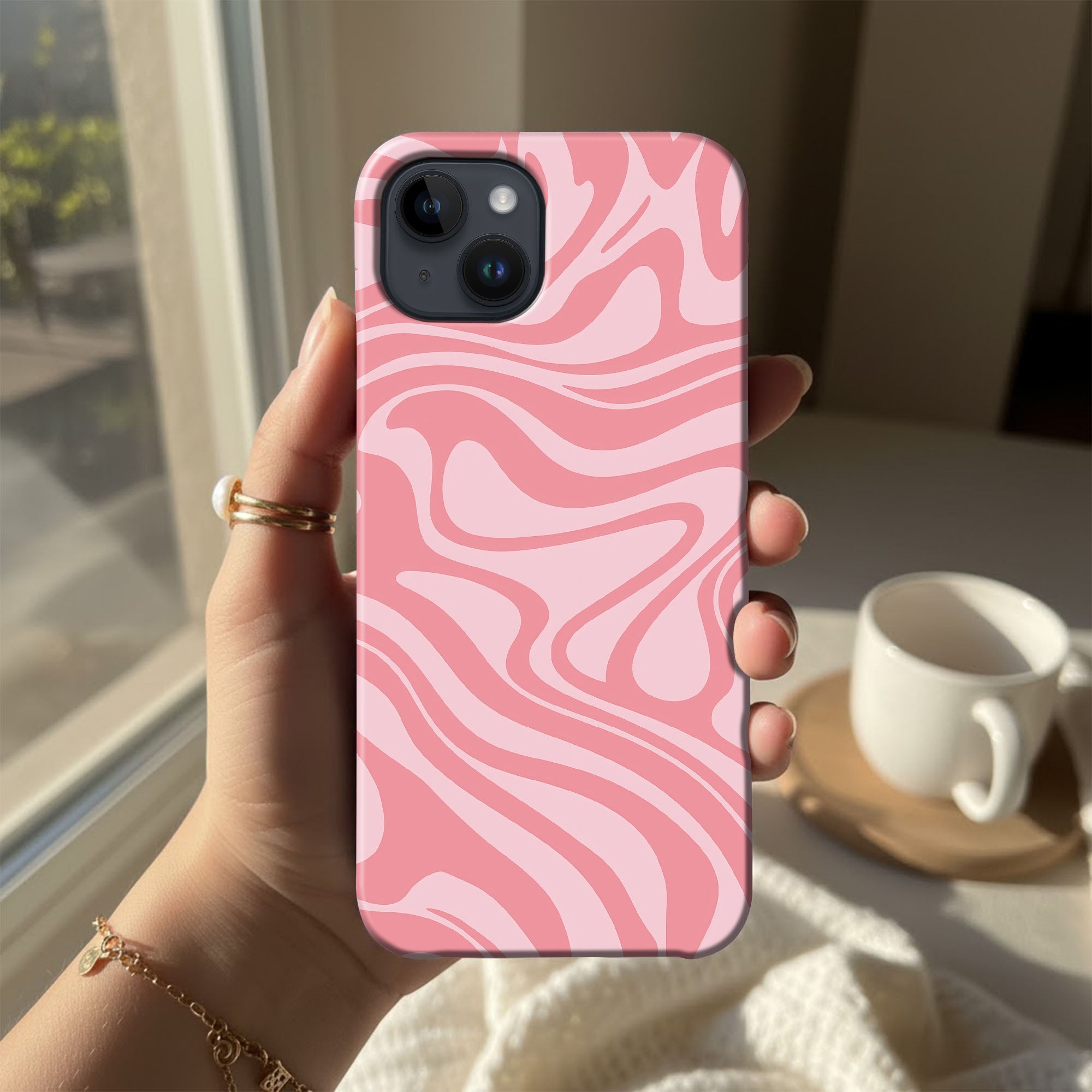 Pink Marble Swirls