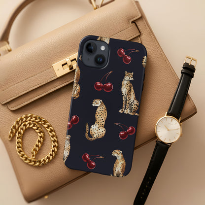 Cheetah Cherry Tough Case