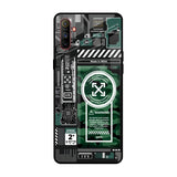 Green Camo Circuit Realme C3 Glass Back Cover Online