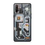Retro Futuristic Realme C3 Glass Back Cover Online