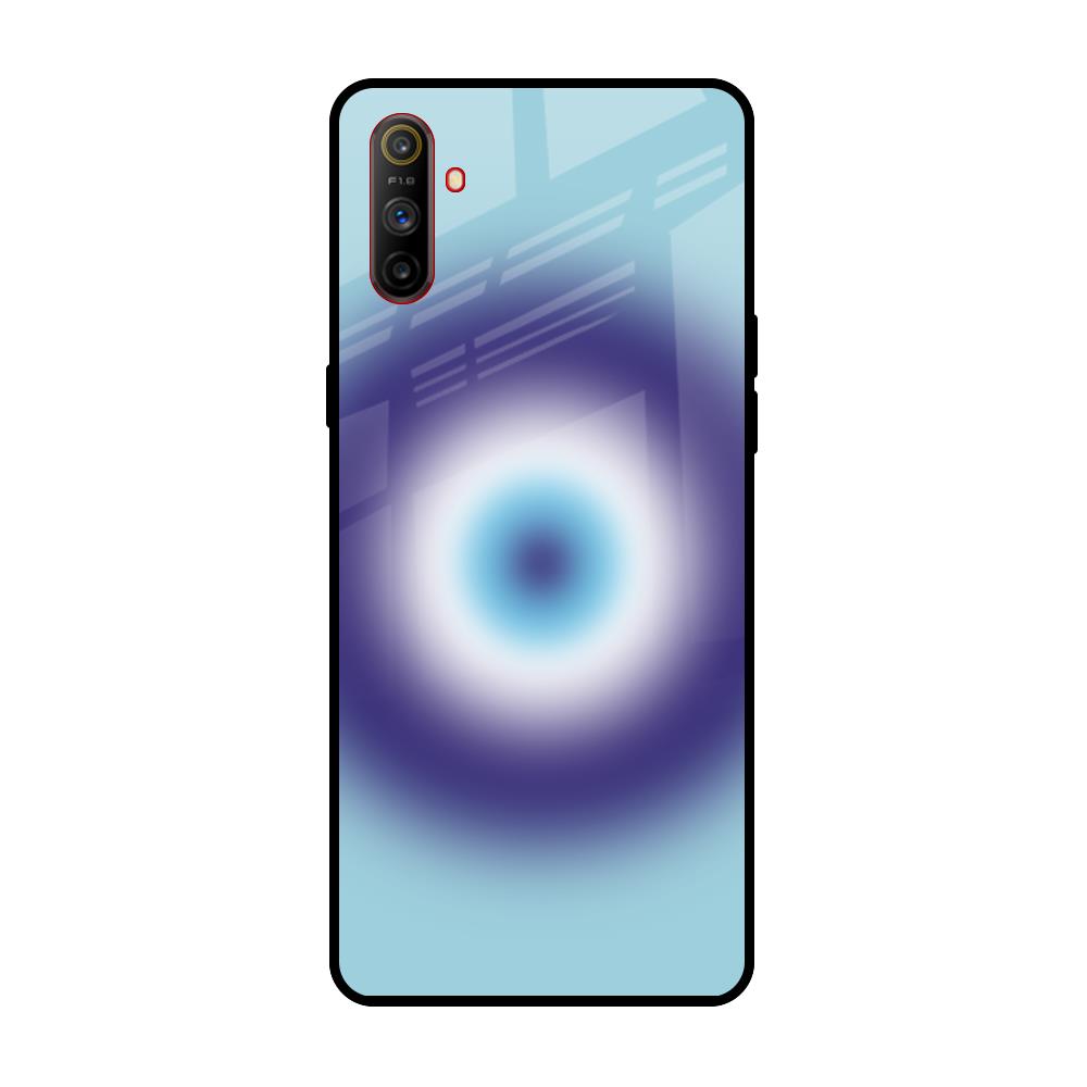 Evil Eye Art Realme C3 Glass Back Cover Online