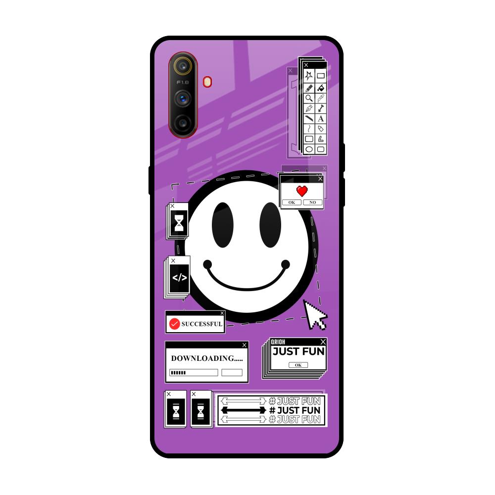 Code with Smile Realme C3 Glass Back Cover Online