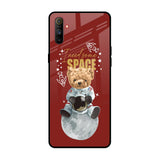 Astronaut Bear Realme C3 Glass Back Cover Online