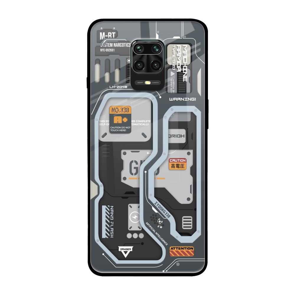 Retro Futuristic Poco M2 Pro Glass Back Cover Online