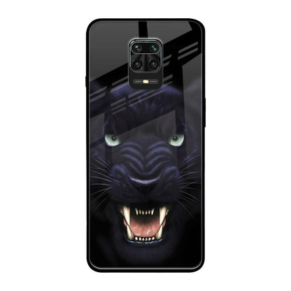 Angry Black Leopard Poco M2 Pro Glass Back Cover Online