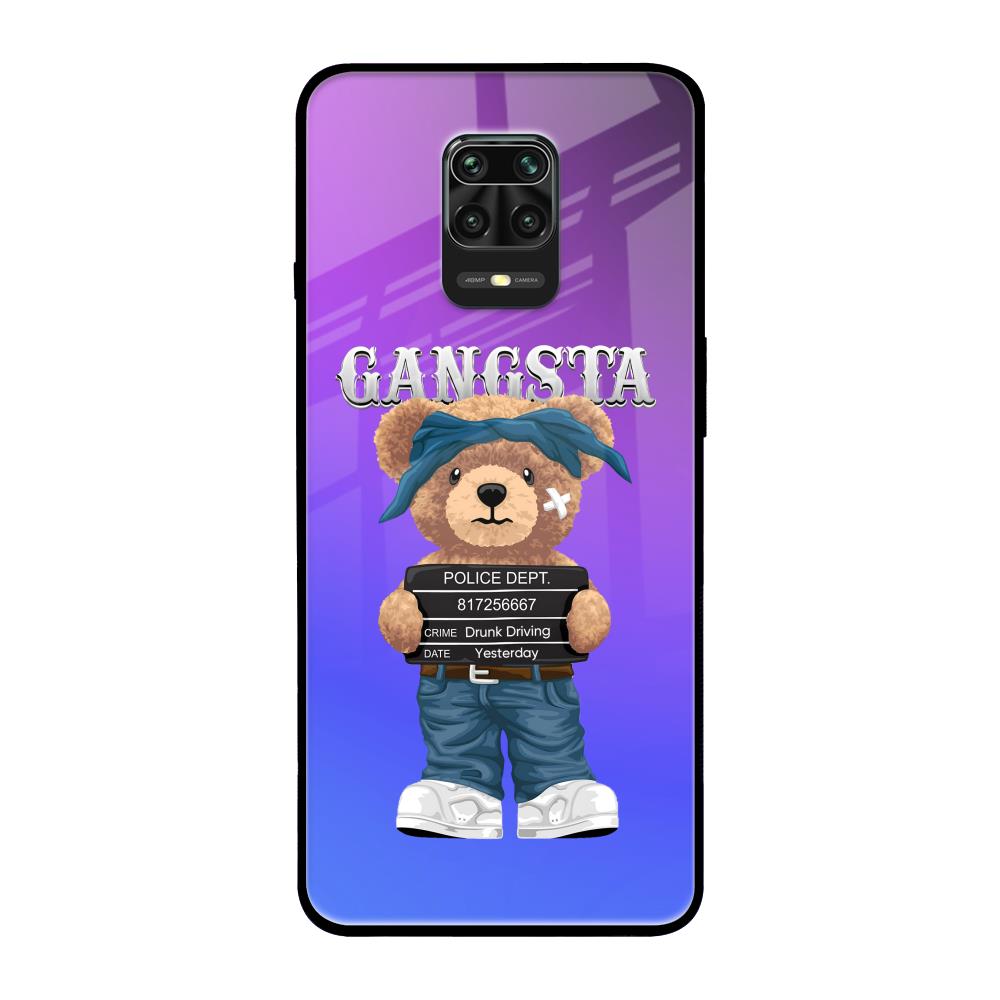 Gangsta Bear Poco M2 Pro Glass Back Cover Online