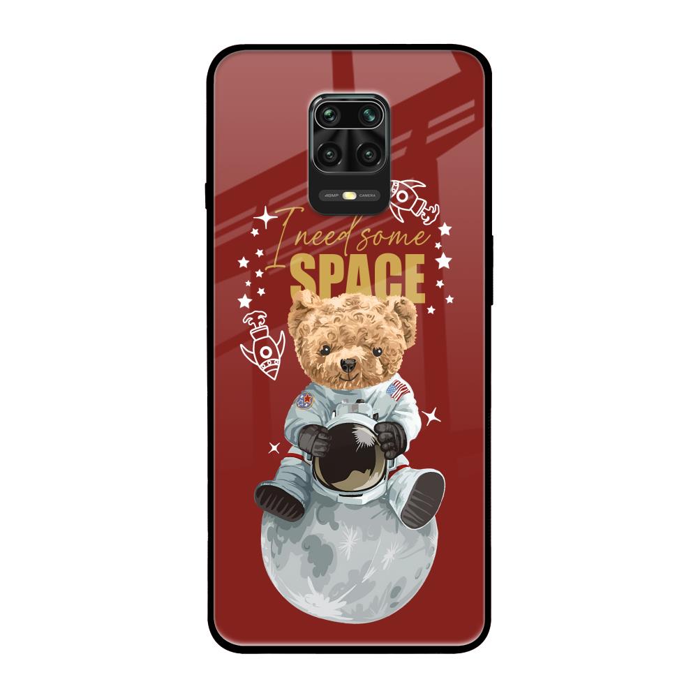 Astronaut Bear Poco M2 Pro Glass Back Cover Online