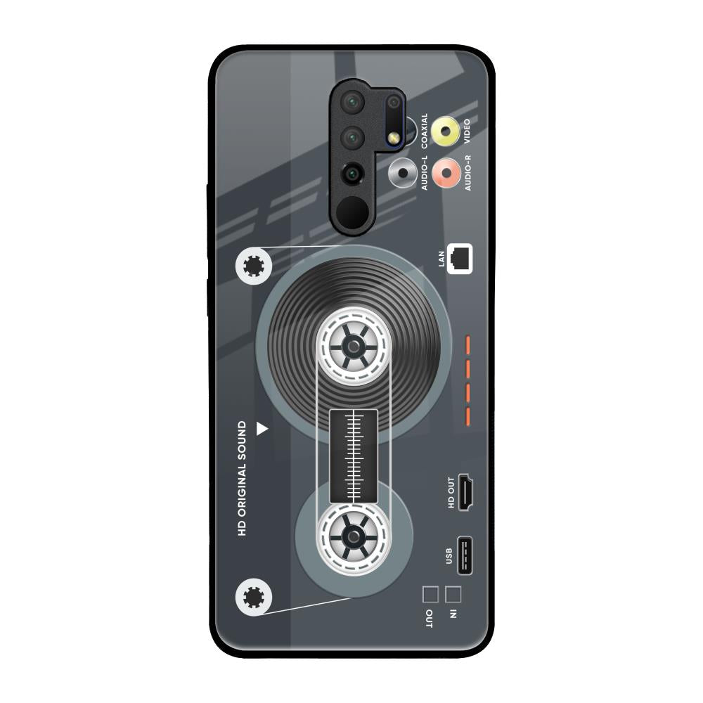 Retro Recorder Redmi 9 prime Glass Back Cover Online