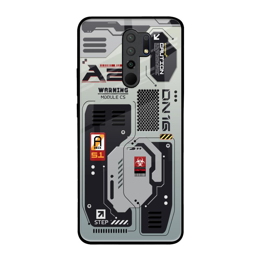 Techno Vibes Redmi 9 prime Glass Back Cover Online
