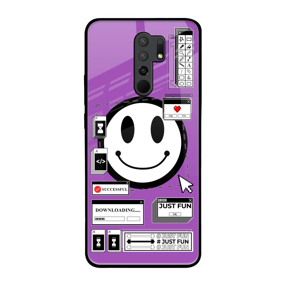 Code with Smile Redmi 9 prime Glass Back Cover Online