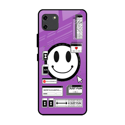 Code with Smile Realme C11 Glass Back Cover Online