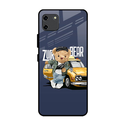 Adventurous Bear Realme C11 Glass Back Cover Online