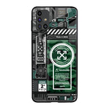 Green Camo Circuit Samsung Galaxy M31s Glass Back Cover Online