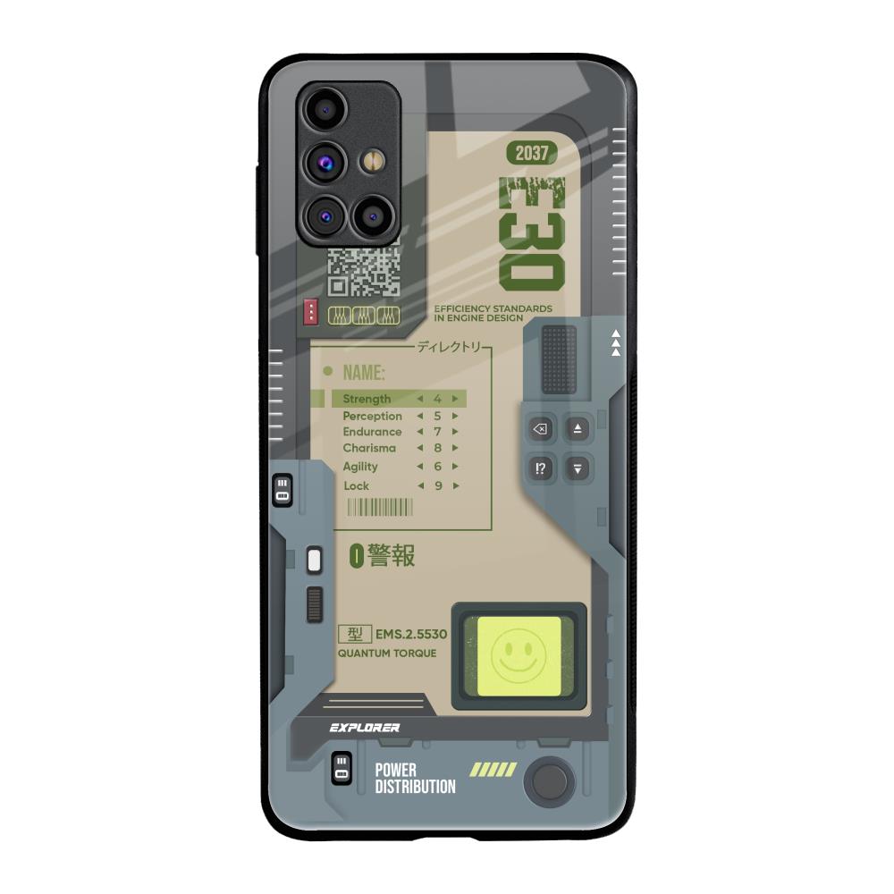 Art Station Samsung Galaxy M31s Glass Back Cover Online