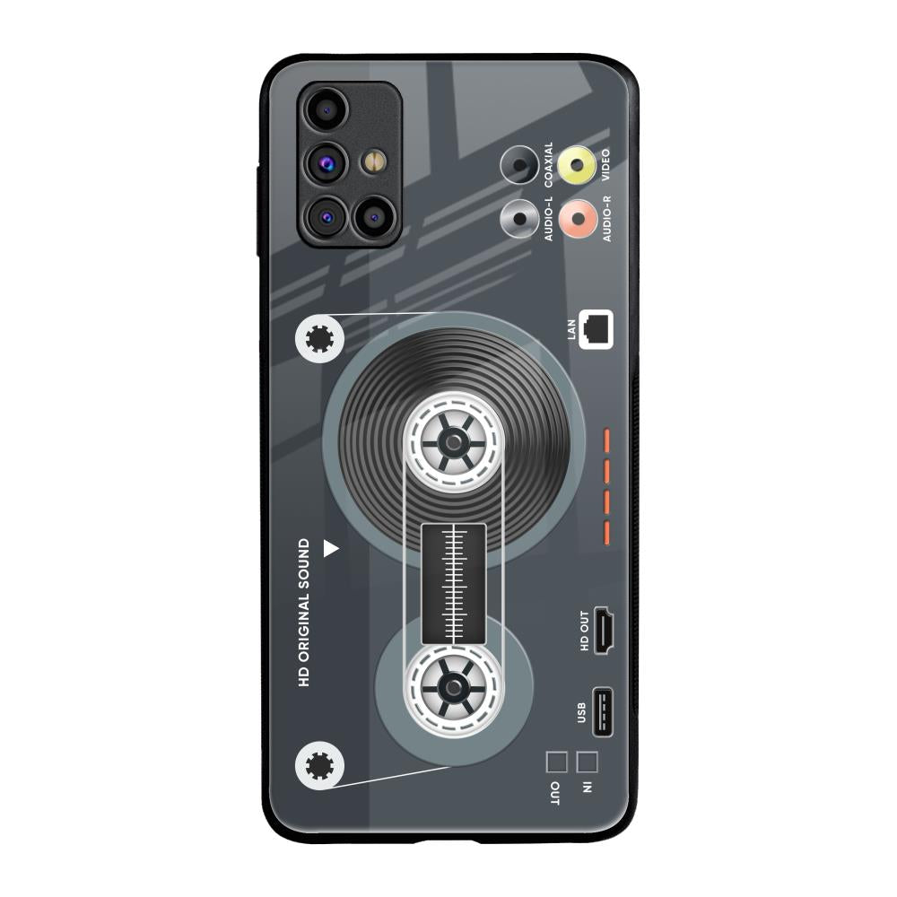 Retro Recorder Samsung Galaxy M31s Glass Back Cover Online