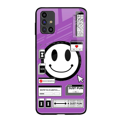 Code with Smile Samsung Galaxy M31s Glass Back Cover Online