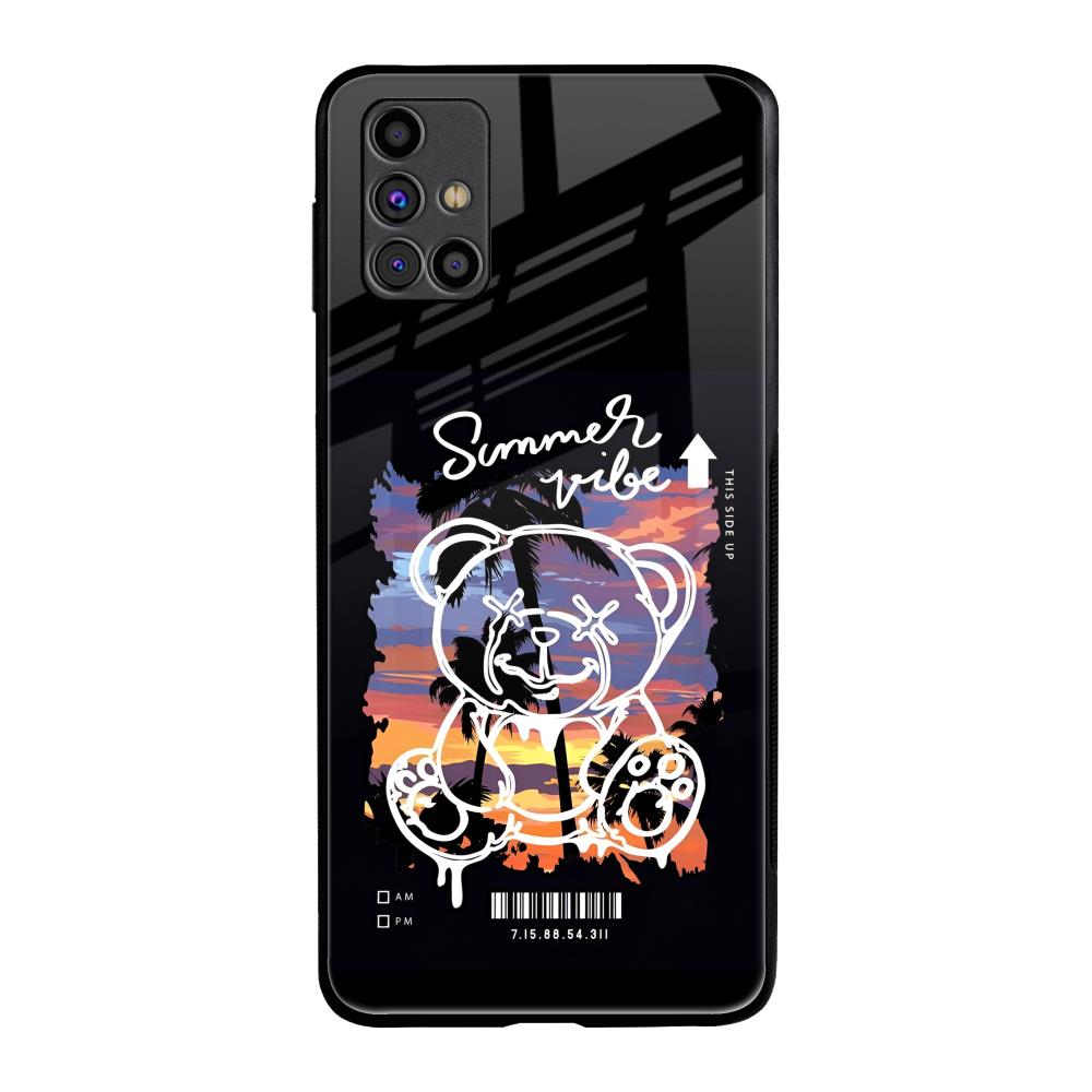 Summer Vibe Samsung Galaxy M31s Glass Back Cover Online