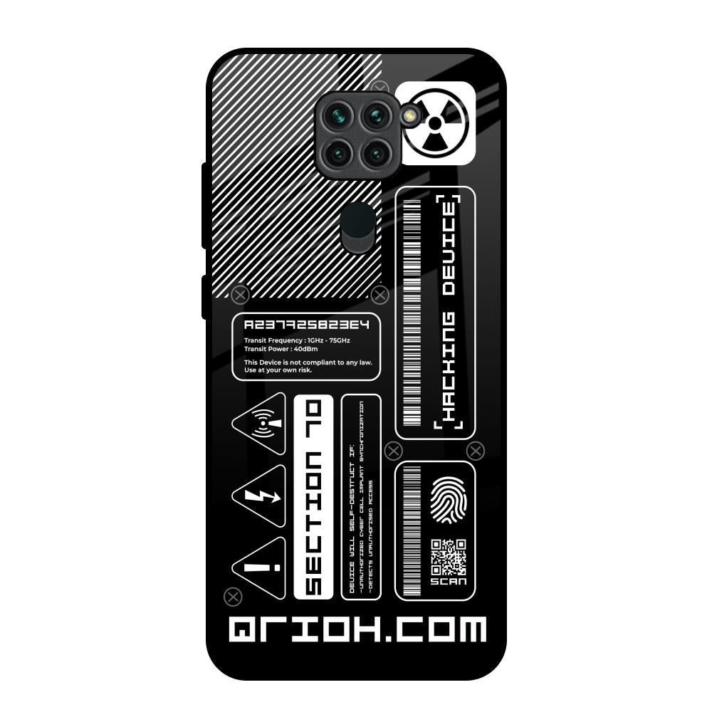Futuristic Art Redmi Note 9 Glass Back Cover Online