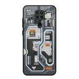 Retro Futuristic Redmi Note 9 Glass Back Cover Online