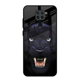 Angry Black Leopard Redmi Note 9 Glass Back Cover Online