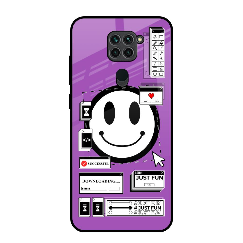 Code with Smile Redmi Note 9 Glass Back Cover Online