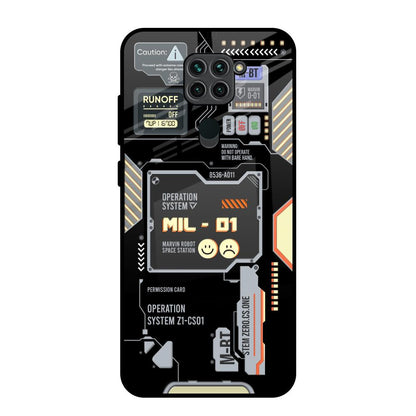 Exposed Parts Redmi Note 9 Glass Back Cover Online
