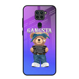 Gangsta Bear Redmi Note 9 Glass Back Cover Online