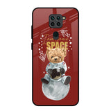 Astronaut Bear Redmi Note 9 Glass Back Cover Online