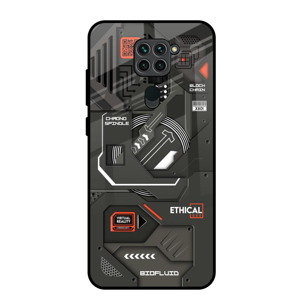 Tech Aesthetics Redmi Note 9 Glass Back Cover Online