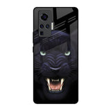 Angry Black Leopard Vivo X50 Pro Glass Back Cover Online