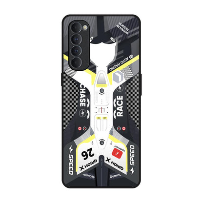 Car Enthusiast Oppo Reno4 Pro Glass Back Cover Online