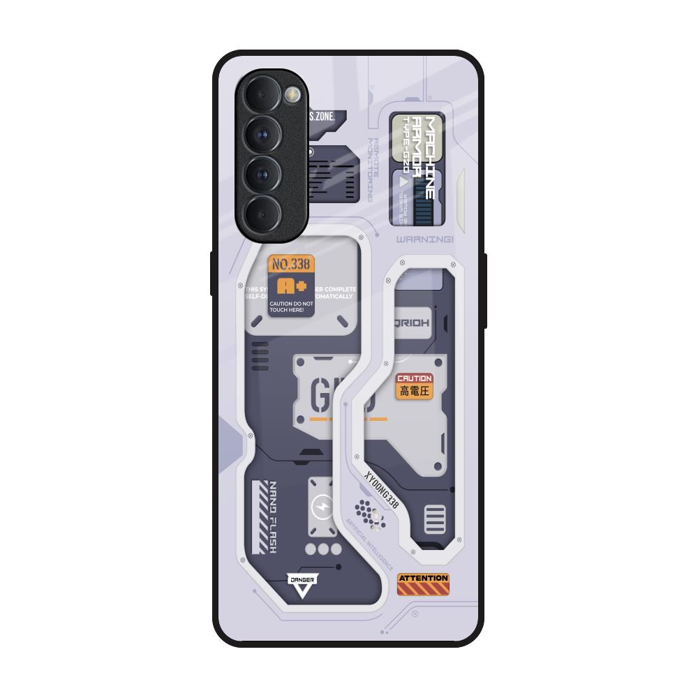 Tech Savvy Oppo Reno4 Pro Glass Back Cover Online