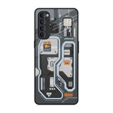 Retro Futuristic Oppo Reno4 Pro Glass Back Cover Online
