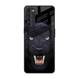 Angry Black Leopard Oppo Reno4 Pro Glass Back Cover Online