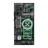 Green Camo Circuit Samsung Galaxy Note 20 Ultra Glass Back Cover Online