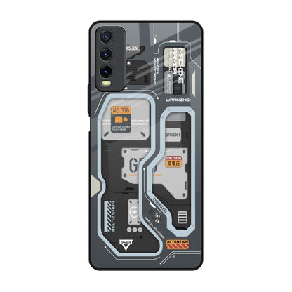 Retro Futuristic Vivo Y20 Glass Back Cover Online