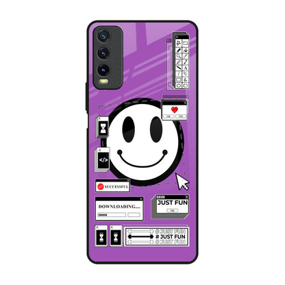 Code with Smile Vivo Y20 Glass Back Cover Online