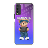 Gangsta Bear Vivo Y20 Glass Back Cover Online