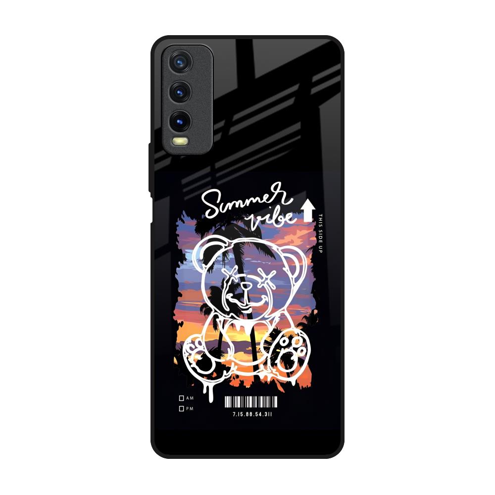 Summer Vibe Vivo Y20 Glass Back Cover Online