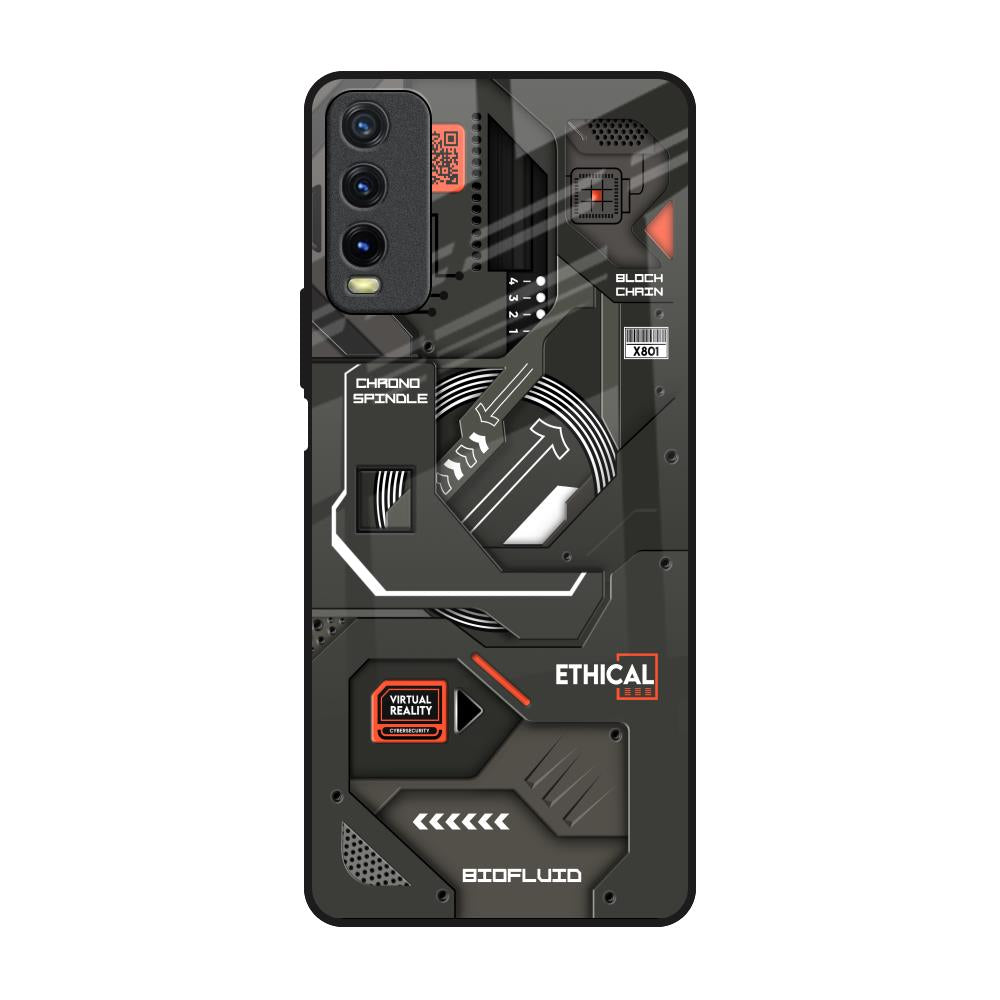 Tech Aesthetics Vivo Y20 Glass Back Cover Online