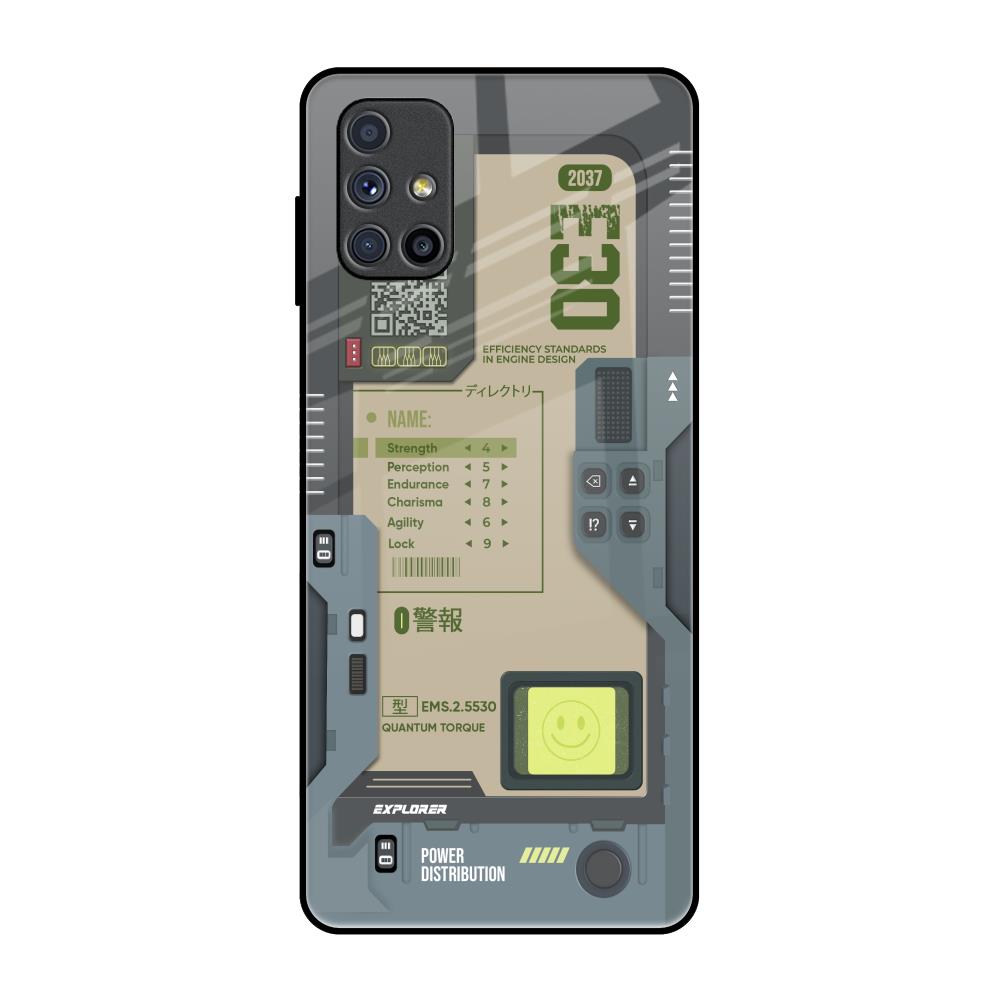 Art Station Samsung Galaxy M51 Glass Back Cover Online