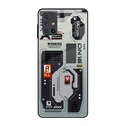 Techno Vibes Samsung Galaxy M51 Glass Back Cover Online