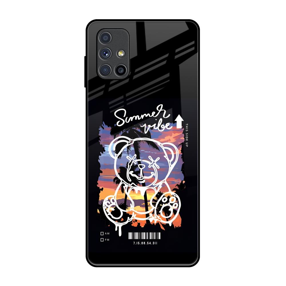 Summer Vibe Samsung Galaxy M51 Glass Back Cover Online