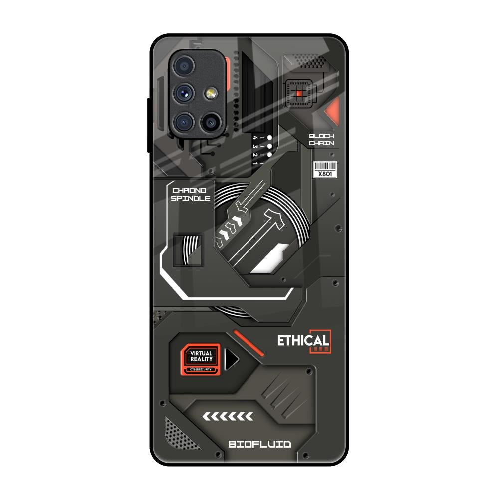 Tech Aesthetics Samsung Galaxy M51 Glass Back Cover Online
