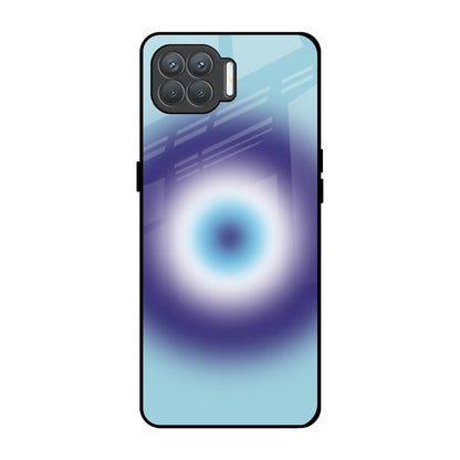 Evil Eye Art Oppo F17 Pro Glass Back Cover Online