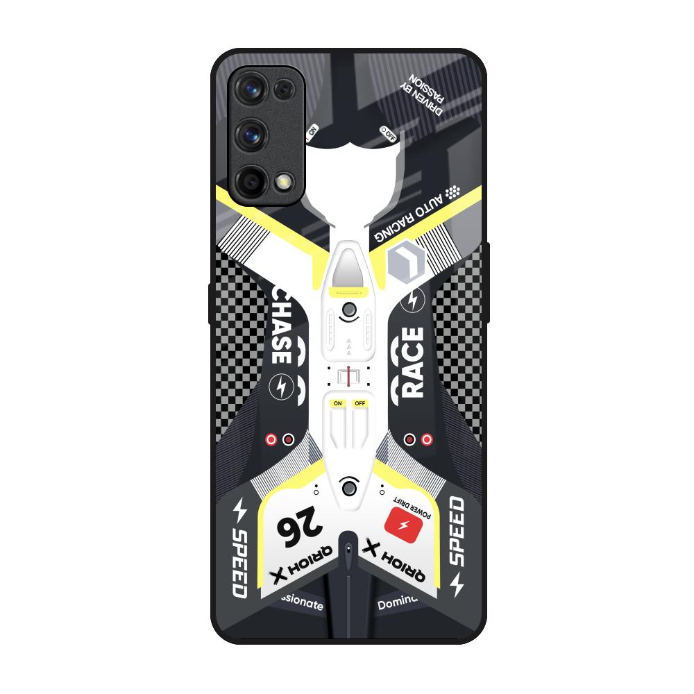 Car Enthusiast Realme 7 Pro Glass Back Cover Online