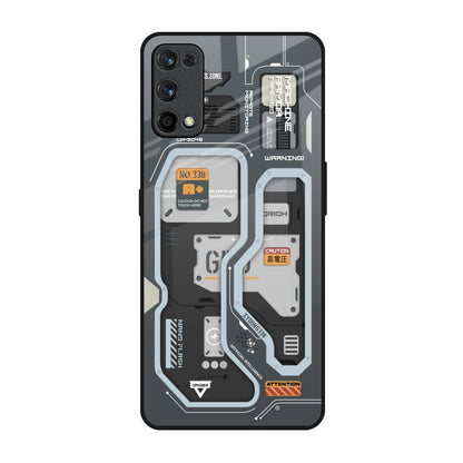 Retro Futuristic Realme 7 Pro Glass Back Cover Online