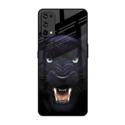 Angry Black Leopard Realme 7 Pro Glass Back Cover Online