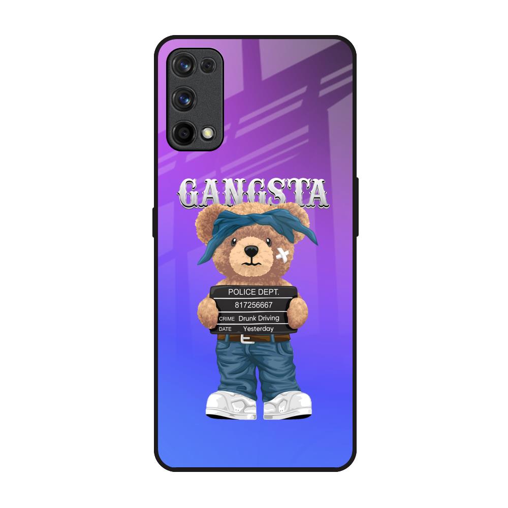 Gangsta Bear Realme 7 Pro Glass Back Cover Online